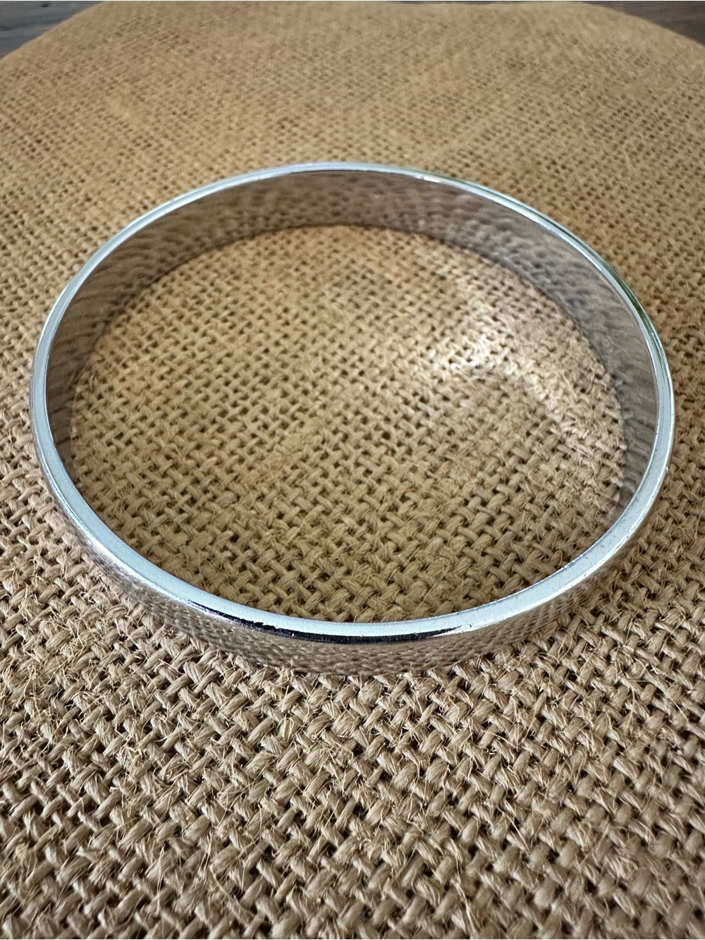 MONET Silver-Tone High Shine Bangle Bracelet